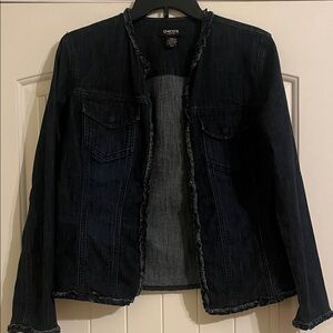 Chico's Dark Blue Jean Jacket for Women
